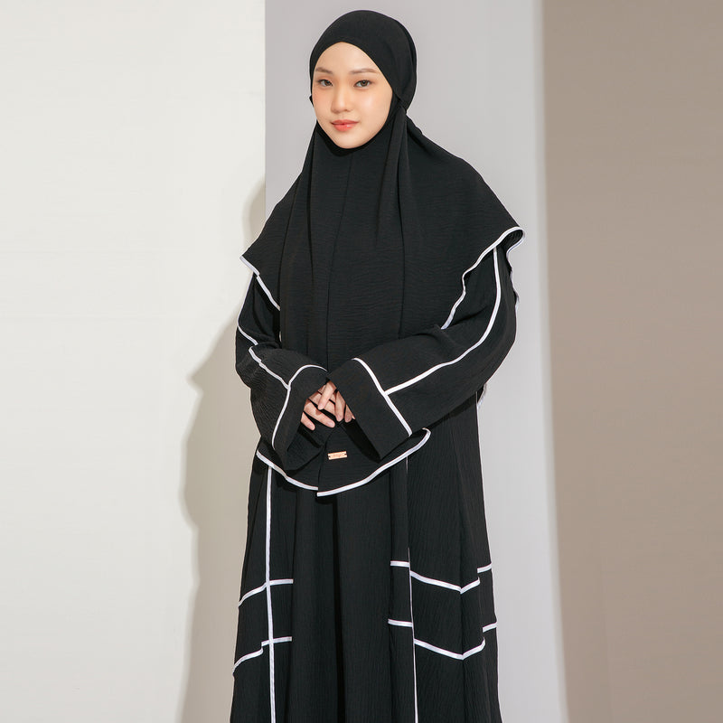 Haniya Abaya Set Black