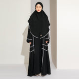 Haniya Abaya Set Black