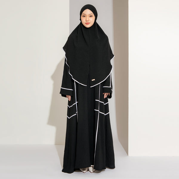 Haniya Abaya Set Black