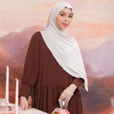 Heidy Oval Shawl in Cream Almond (Lozy x Heidy)