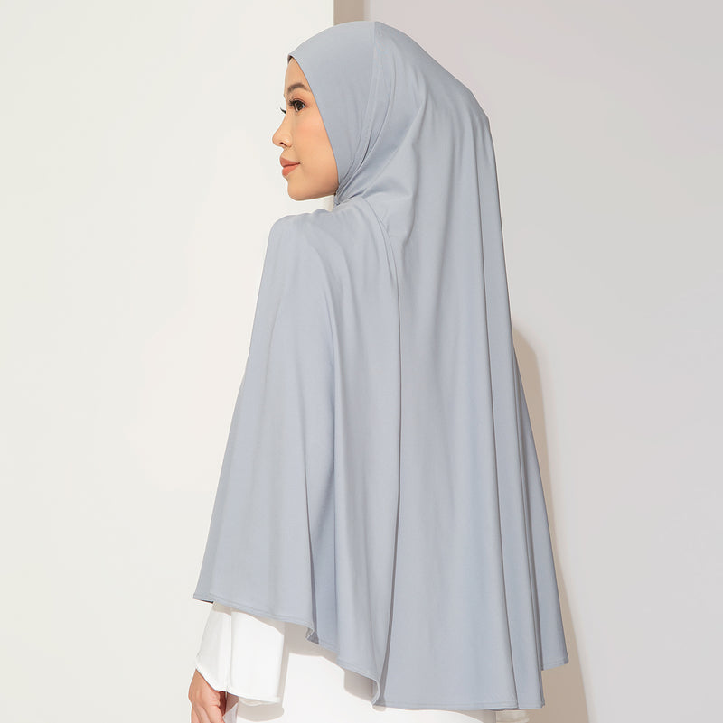 Haira Instan Syari Light Grey
