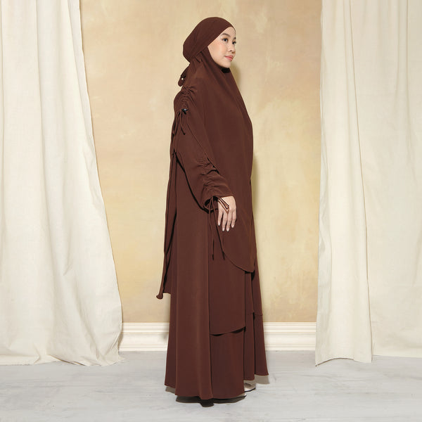 Yasmin Abaya Lozy x Cut Syifa Mahogany S