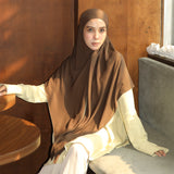 Embroidery Khimar Bandana Lozy x Hamidah Olivesheen