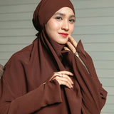 Syaza Abaya Lozy X Cut Syifa Mahogany L (Gamis Haji dan Umrah)