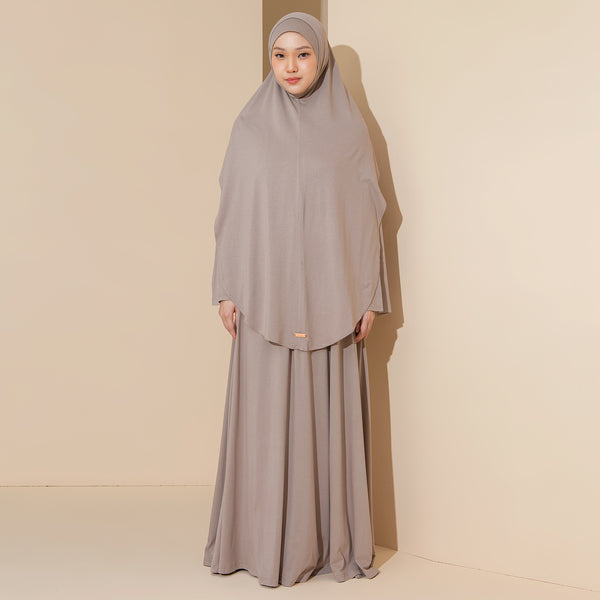 Saira Abaya Set Taupe