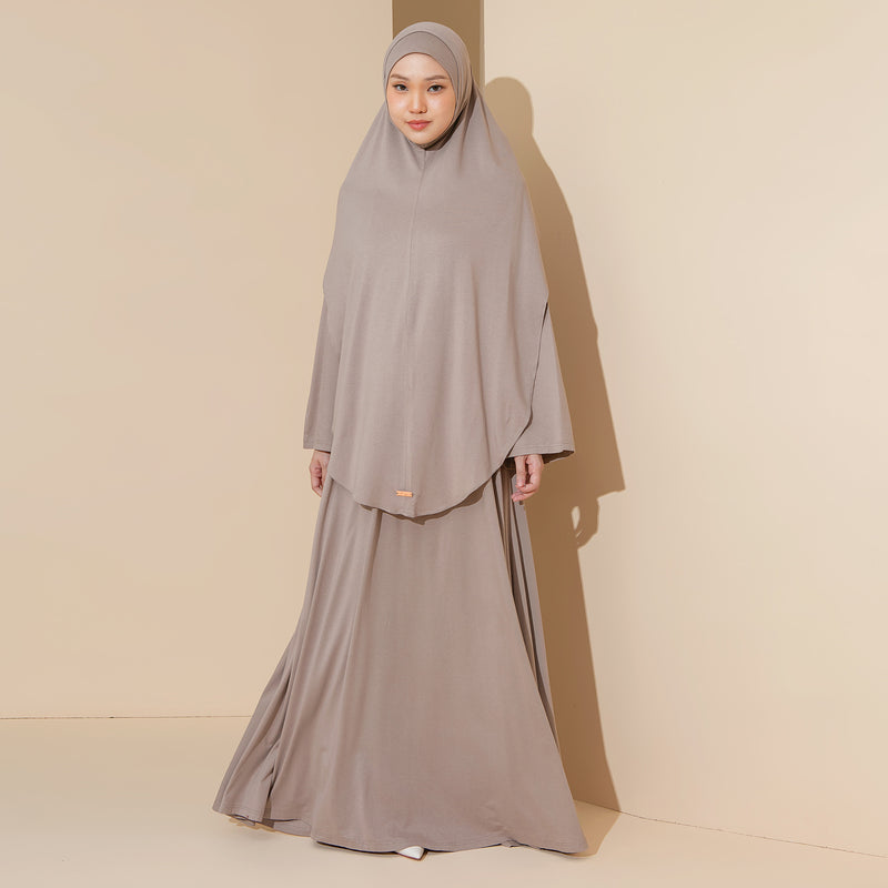 Saira Abaya Set Taupe