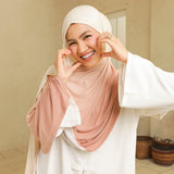 Arabian Gradasi Viscose Rayon Shawl Coral S1