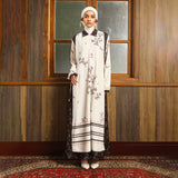 Linea Dress Sarimbit Almond Berry S-M