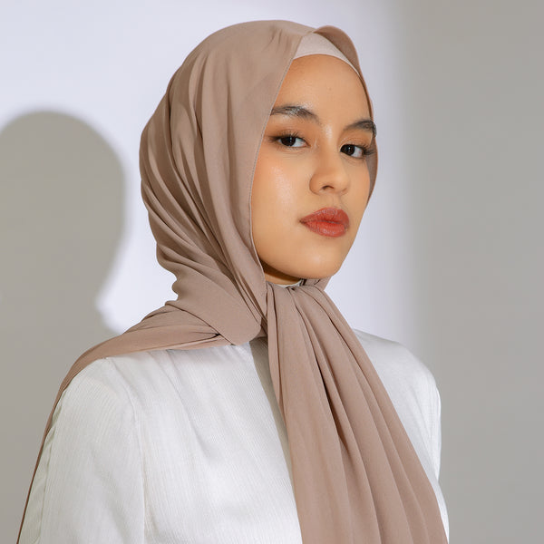 Bawal Shawl (Pashmina Ceruti Babydoll) Soft Brown