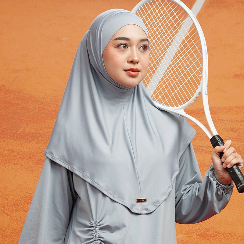Nuna Instan Hijab Sport Blue Grey