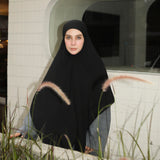 Embroidery Khimar Bandana Lozy x Hamidah Black