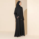 Saira Abaya Set Black
