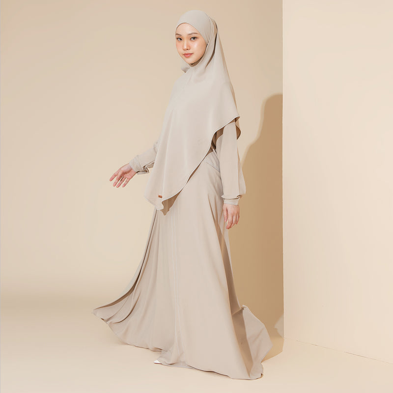 Humaya Abaya Set Khaki