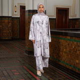 Noir Set (One Set Tunik Celana Pattern) Lavender S-M