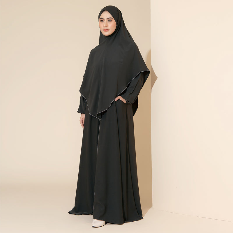 Humaya Abaya Set Charcoal