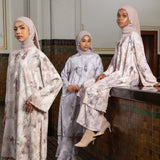 Noir Set (One Set Tunik Celana Pattern) Orchid S-M