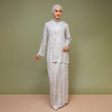 Serena Tunik One Set Series Blouse Skirt Almond Grey