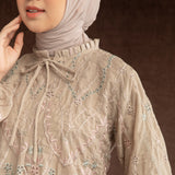 Floure Embroidery Set Pale Khaki L-XL Series 8