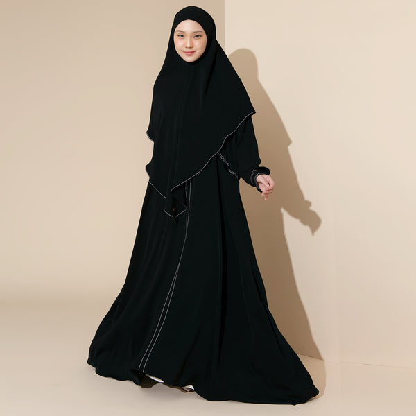 Humaya Abaya Set Black