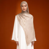 Viscose Crinkle Shawl Khaki