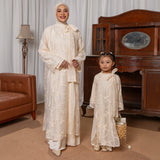 Nona Embroidery Sheer Tunik Cream Kids 3-5Th