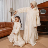 Nona Embroidery Sheer Tunik Cream Kids 3-5Th