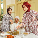 Leora Embroidery Tunik Black