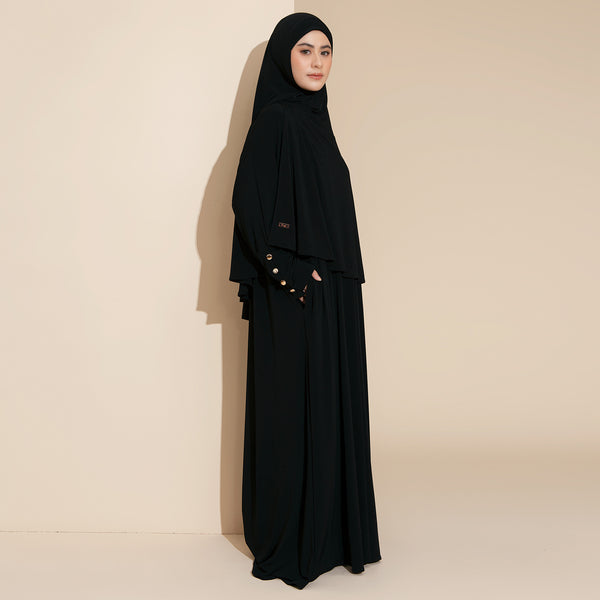 Hafisa Abaya Set Black