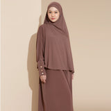 Hafisa Abaya Set Chocolate