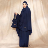 Shameera Prayer Set in Navy (Lozy x Hamidah)