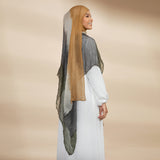 Oubre Shawl Viscose Crincle Gradasi Earth