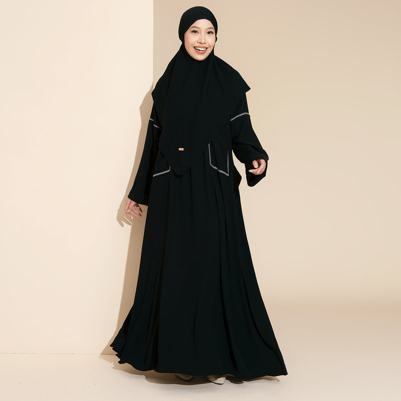 Pre Order Sahla Abaya Set Black