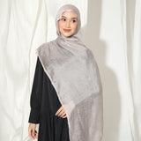 Viscose Crinkle Highlight Shawl Ash Lilac