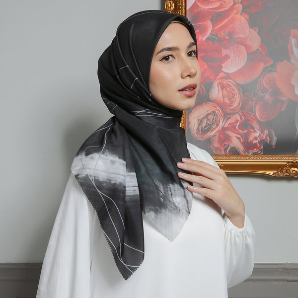 Aurel Scarf Exclusive Pattern Snow Black Series 1