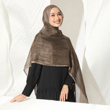 Viscose Crinkle Highlight Shawl Wood