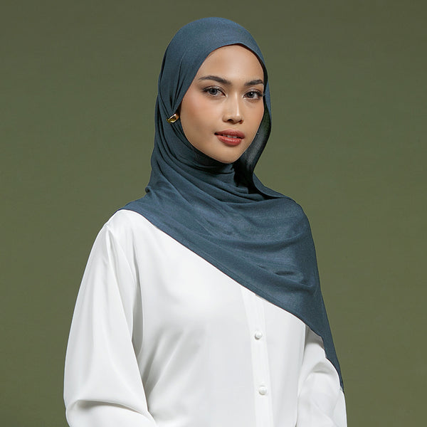 Pashmina Viscose Nour Shawl Lozy x Lesti Midnight Blue