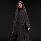 Havina Abaya Set Smoke Grey New Material