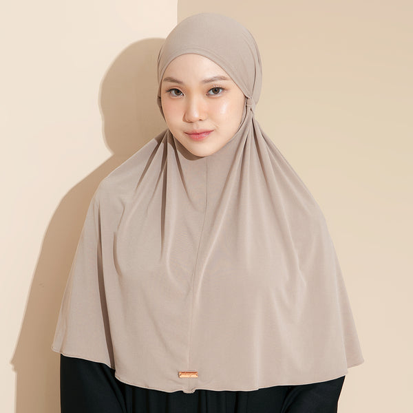 Nuha Instan (Bergo Jersey) Taupe