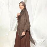 Viscose Crinkle Highlight Shawl Truffle