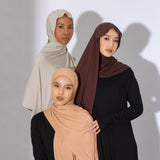 Tana Shawl (Pashmina Kaos Rayon) Coffee