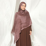 Viscose Crinkle Highlight Shawl Burgundy