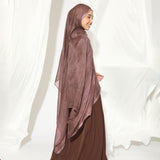 Viscose Crinkle Highlight Shawl Burgundy