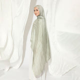 Viscose Crinkle Highlight Shawl Sage