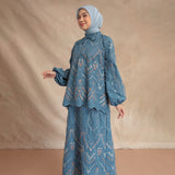 Floure Embroidery Set Steel Blue L-XL Series 8