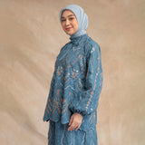 Floure Embroidery Set Steel Blue L-XL Series 8