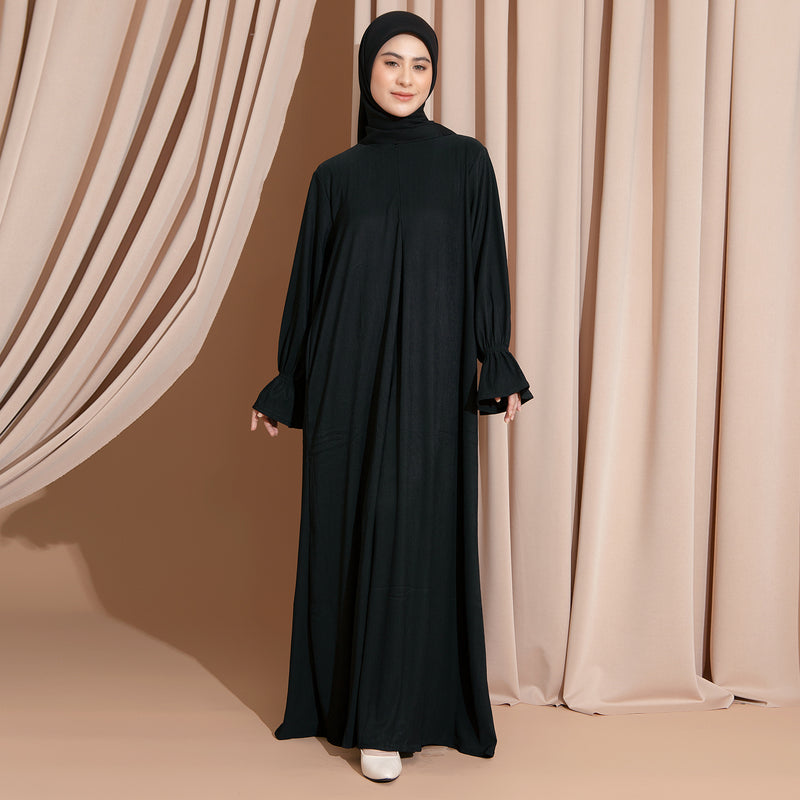 Haila Abaya Knit Black