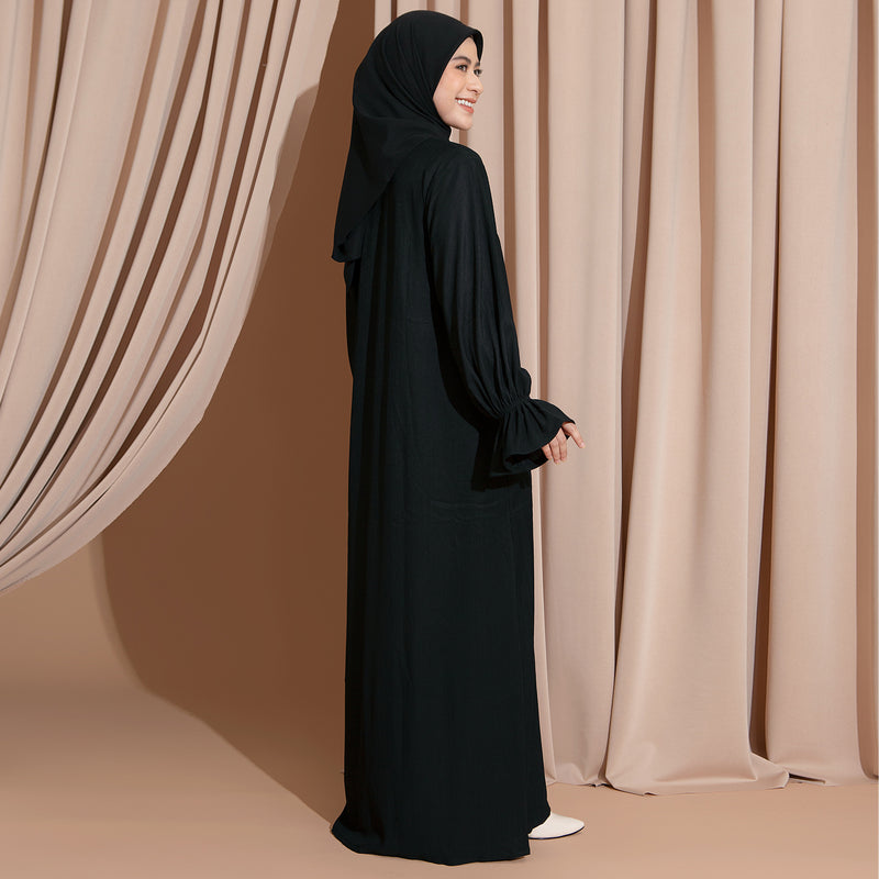 Haila Abaya Knit Black