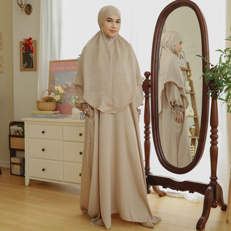 Hanida Abaya Set Sand