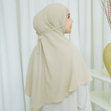 Biyya Instan (Bergo Crinkle) Ivory