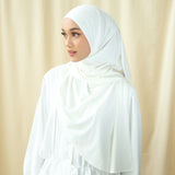 Tana Oval Shawl Broken White